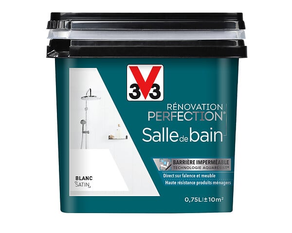 V33 PEINTURE - Peinture Renov SdB Satin Blanc Pot 0.75l - large