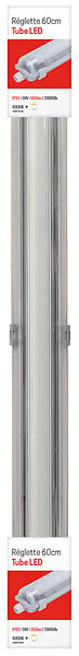 GEFOM - Reglette tube led 60 cm IP65 1x9W 945 LUMENS - large