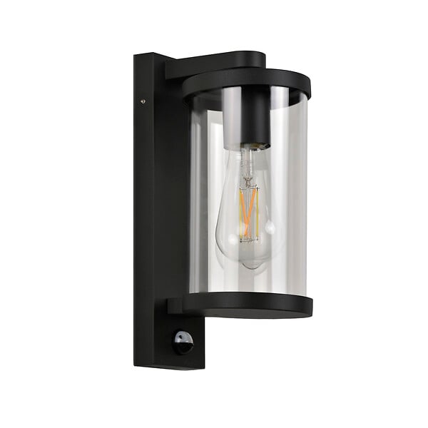 COREP - Applique extérieure Lenny Sensor - Noir - E27 60W - large