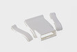 SPTD - Kit 1 sortie prise + 2 raccords plinthe blanche biafa - vignette