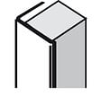 SPTD - Cornière de finition PVC - Blanc - 20mmx2,75m - vignette