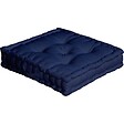 C MA DECO - Coussin de sol en coton 50x50x10cm bleu marine - vignette