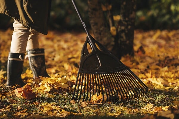 FISKARS - Balai à feuilles XL Solid 27 dents - large