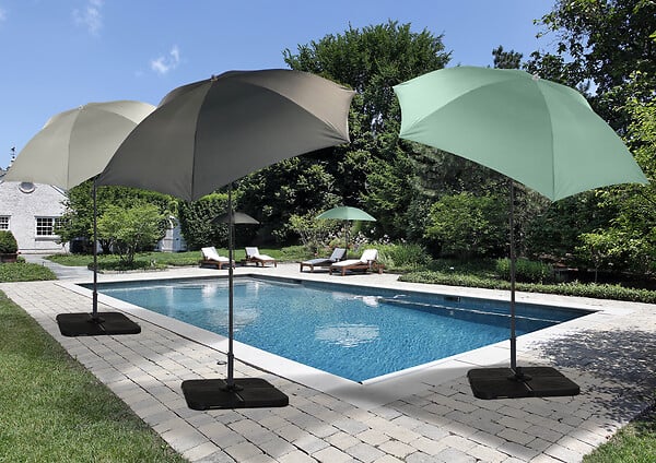 INNOVAXE - Parasol inclinable Zuma - Panaché 3 coloris - Diam.240cm - large