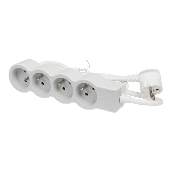 LEGRAND - Multiprise 4 prises câble 1,5 mètre et 1mm² de section - large