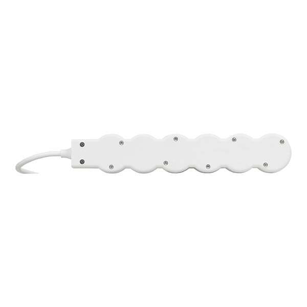 LEGRAND - Multiprise 6 prises extra-plate - Blanc et gris - 1,5 m - large