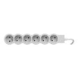 LEGRAND - Multiprise 6 prises extra-plate - Blanc et gris - 1,5 m - vignette