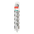 LEGRAND - Multiprise 6 prises extra-plate - Blanc et gris - 1,5 m - vignette