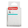LEGRAND - Fiche multiprise - 4 prises latérales 2P - 6A - vignette
