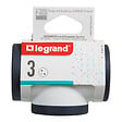 LEGRAND - Fiche multiprise 3 prises latérales - Blanc et gris foncé - vignette
