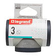 LEGRAND - Fiche multiprise 3 prises laterales aluminium peint - vignette