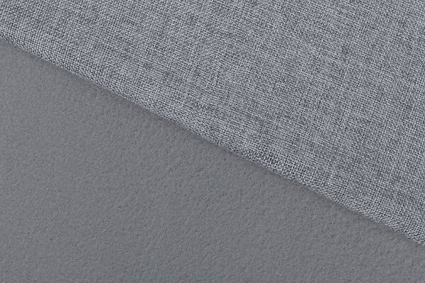 MODE DE VIE - Rideau avec oeillets - Thermique - Toile chiné - Gris - 135x240cm - large