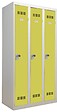 P.HENRY - Vestiaire industrie propre 3 cases gris perle-anis - vignette