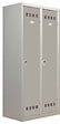 P.HENRY - Vestiaire acier industrie salissante 2 cases gris perle - vignette