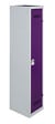 P.HENRY - Vestiaire 1 case acier industrie propre gris-prune - 180cm - vignette
