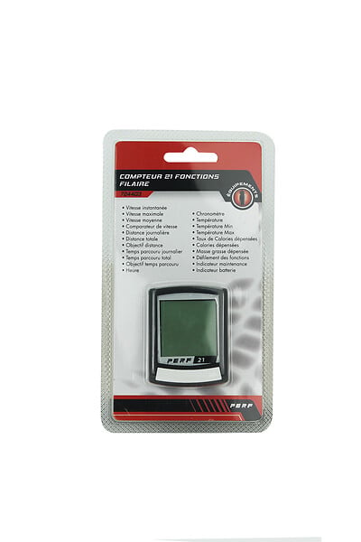 PERF - compteur 21 fonctions filaire - large