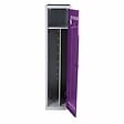 P.HENRY - Vestiaire salissante 1 case - Acier - Gris perle prune - vignette