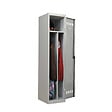 P.HENRY - Vestiaire 1 case gris perle - Acier - 50x40x180cm - vignette
