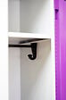 P.HENRY - Vestiaire acier 2 cases Industrie propre gris perle L60cm - vignette