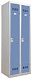 P.HENRY - Vestiaire industrie propre - 2 cases - Gris perle et bleu - vignette