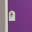 P.HENRY - Vestiaire industrie propre - 2 cases - Gris perle et prune - vignette