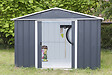 YARDMASTER - Abri de jardin 67AEYZ - Métal - Anthracite - 3.69m2 - vignette