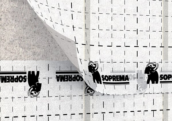 SOPREMA - Film pare-vapeur translucide quadrille Sopravap Visio - 75m² - large