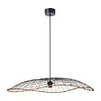 COREP - Suspension dôme bambou Lanka Anthracite - Diam.80cm - vignette
