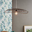 COREP - Suspension dôme bambou Lanka Anthracite - Diam.80cm - vignette
