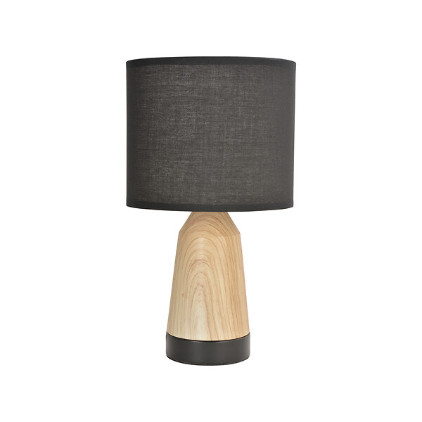 COREP - Lampe touch noir-nat baltik - large