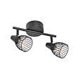 COREP - Spot 2 lumières métal filaire Jaro Noir mat DCL - vignette