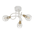 COREP - Plafonnier 3 lumières métal Tyron Blanc 40W - vignette