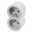 LEGRAND - Fiche multiprise 2 prises - Blanc Gris - 16A 3680W - vignette
