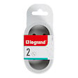LEGRAND - Fiche multiprise 2 prises - Blanc Gris - 16A 3680W - vignette