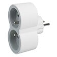 LEGRAND - Fiche multiprise 2 prises - Blanc Gris - 16A 3680W - vignette