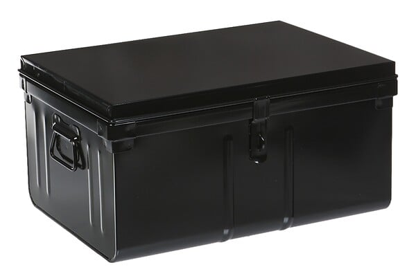 P.HENRY - Coffre industriel - Métal - Noir - 45L - large