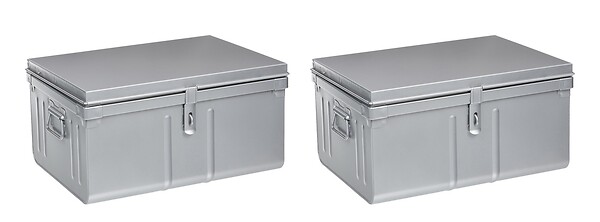 P.HENRY - Duo de coffres - Métal  - Aluminium - 45 et 60L - large