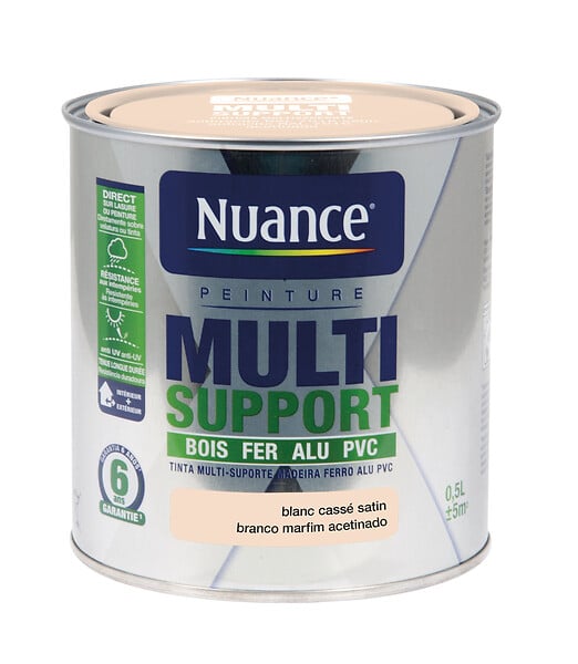 NUANCE - Peinture Multi-support - Blanc Casse - Satin - 0,5L - large
