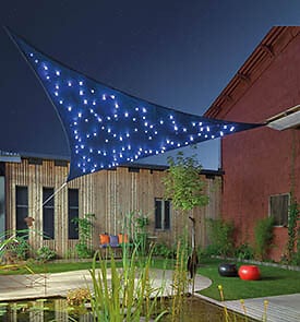 JARDILINE - Voile d'ombrage triangulaire Austral - Bleu nuit - 3.6m - large