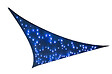 JARDILINE - Voile d'ombrage triangulaire Austral - Bleu nuit - 3.6m - vignette