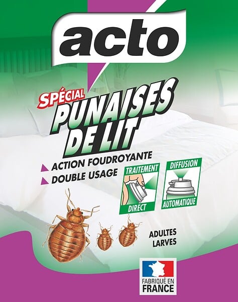ACTO - Aérosol spécial punaises de lit - large