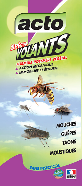 ACTO - Aérosol anti-insectes volants - Polymère végétal - 300ml - large