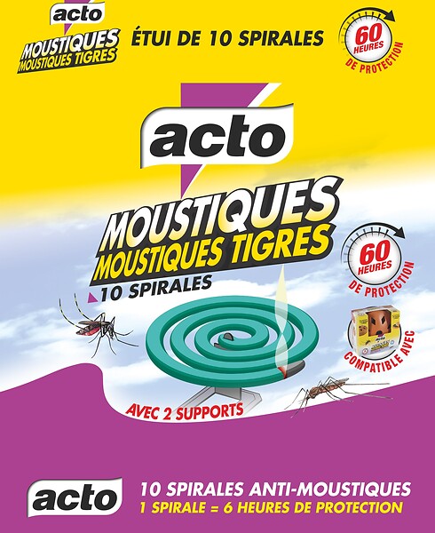 ACTO - Spirales moustiques moustiques tigres - large