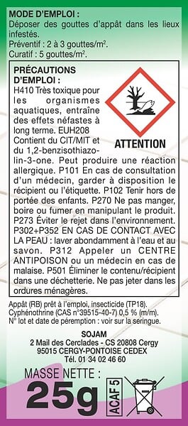 ACTO - Gel-appât cafards 25g - large