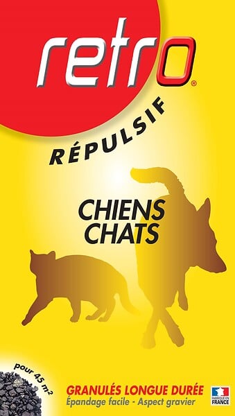 RETRO - Granulés répulsifs chiens-chats 400gr - large