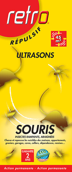 RETRO - Emetteur d'ultrasons souris et insectes rampants - large