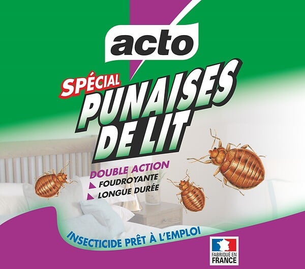 ACTO - Pulvérisateur anti-punaises de lit - Prêt à l'emploi - 1L - large