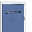 P.HENRY - Vestiaire 1 colonne - 4 cases - Gris perle et bleu - vignette