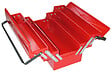 P.HENRY - Boîte à outil dépliante - 5 compartiments - Acier - Rouge - 20x47x20cm - vignette