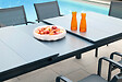 JARDILINE - Table de jardin Milos - Aluminium - Gris anthracite - 10 personnes - vignette